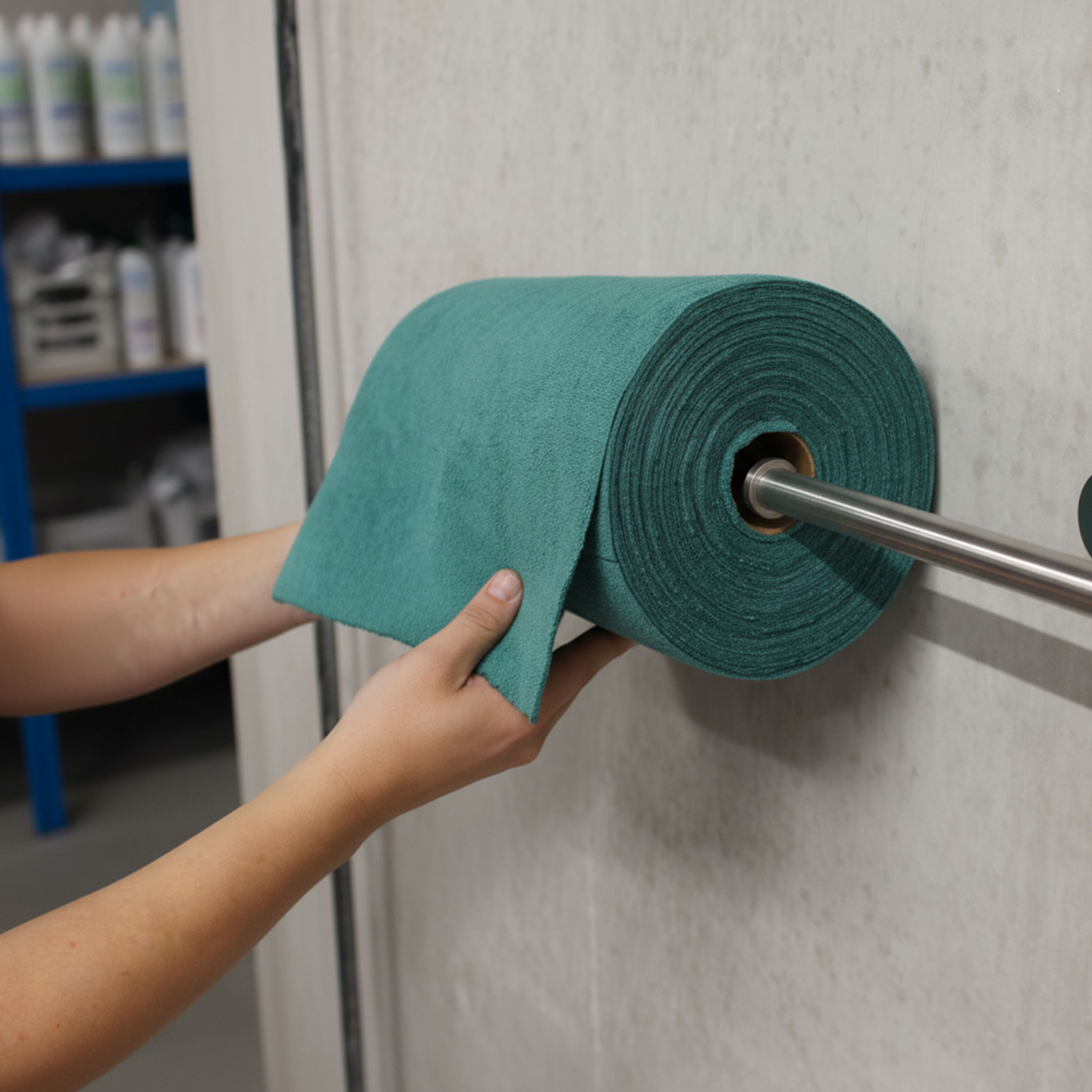 Anwendungsbild von Wandhalterung für Muwotec MikroRoll